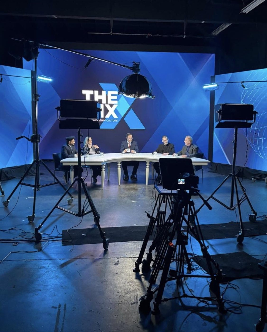 Valerie on the set of The Mix: Religion within Culture